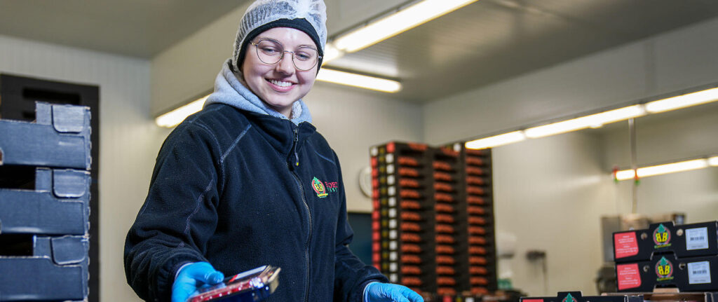 Medewerker sorteren en verpakken